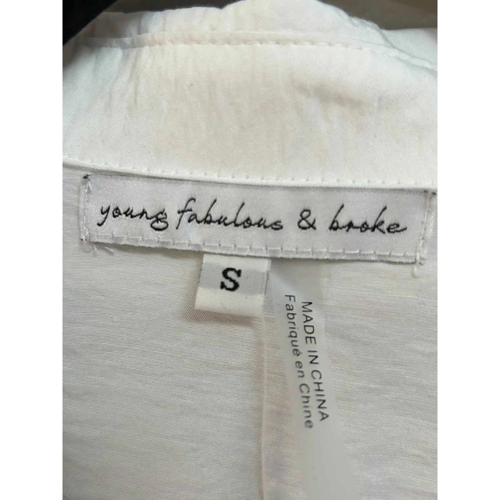 NWT Young Fabulous & Broke White Derby Maxi Shirt Dress Cutout Waist Size‎ Small - Image 5