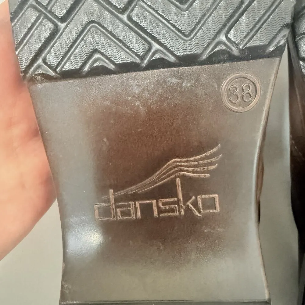 Dansko Clogs Womens Size 38 EU 7.5-8 US Professional Brown Patchwork 6982 - Image 6