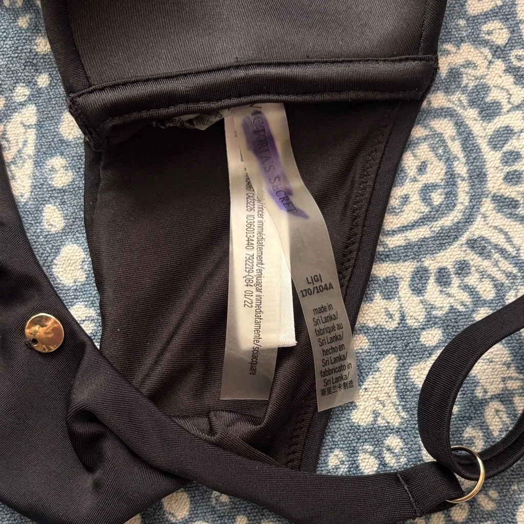 Black Victoria’s Secret Bikini Top - Image 3