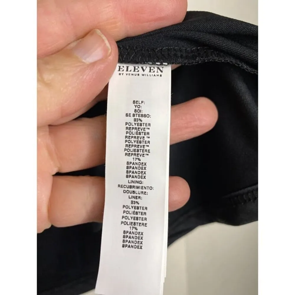 Eleven Women`s Flutter pleated 13" Tennis Skort medium black UPF 50+ MSRP $84 - Image 5