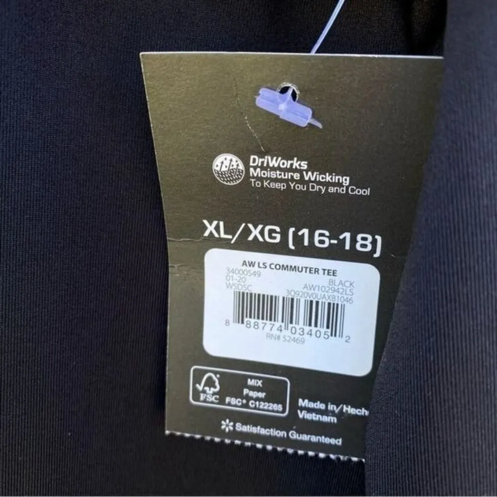 Athletic Works Women's Activewear Performance Long Sleeve Crewneck T-Shirt XL - Image 9