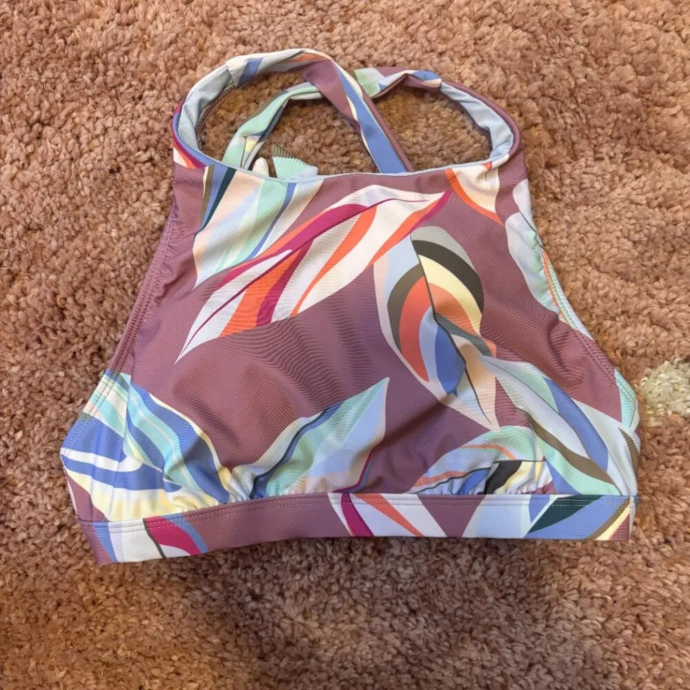 Splendid SP90271 MLT Women M EAST CAPE RSC HIGH NECK BRA SWIM TOP Multicolor NWT - Image 3