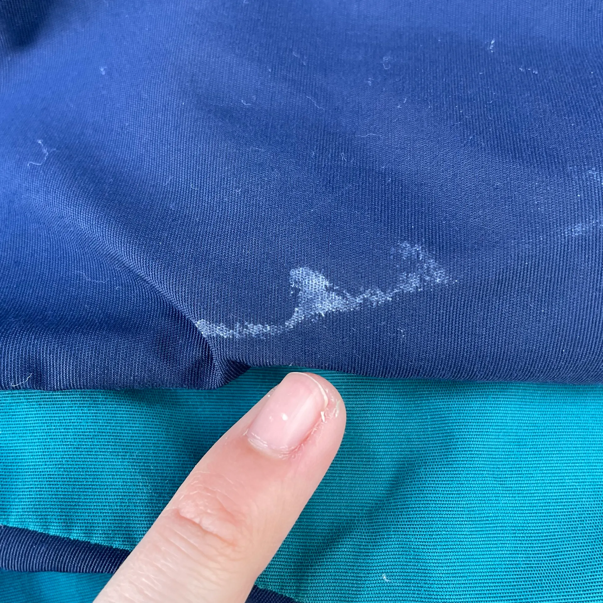 Lands'End Vintage 90s  Purple Teal Colorblock Nylon Jacket - Image 11