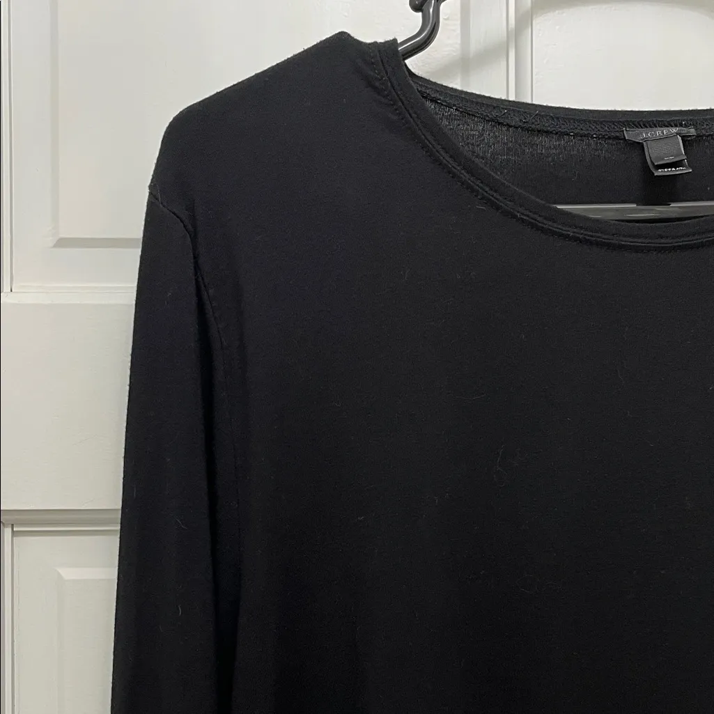 J. Crew Black Label Black Long Sleeve Stretchy Shirt - Size XL - Image 2