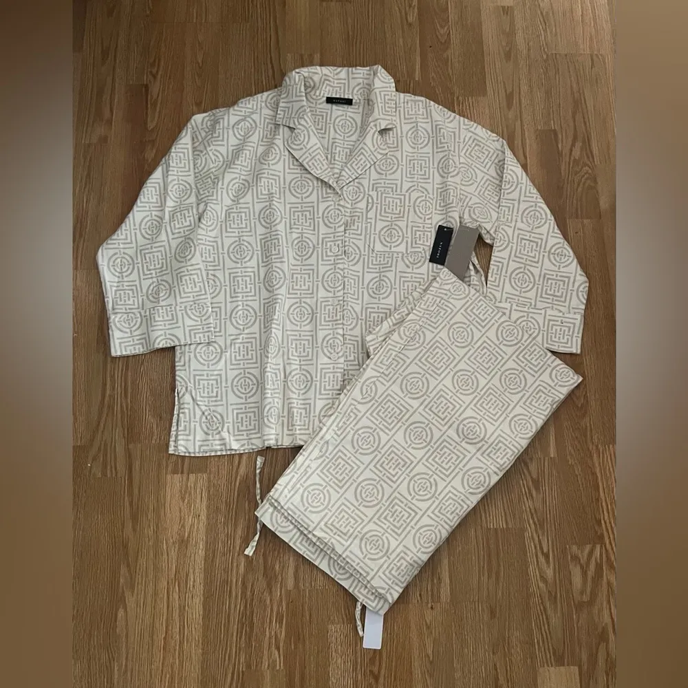 Natori Cream Patterned Women's Pajama Set - Image 3