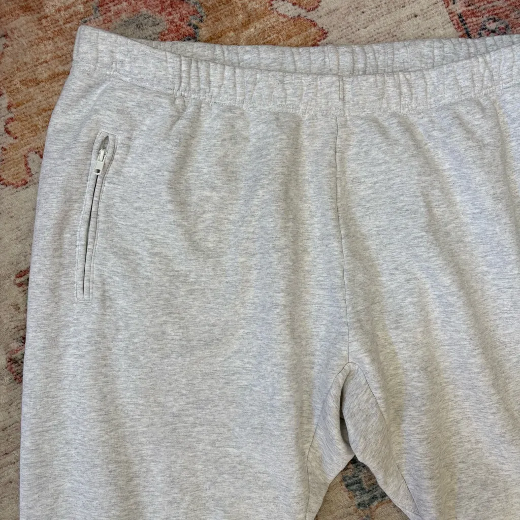 Khy by Kylie Jenner Fleece Straight Leg Pant Light Heather Gray Sweatpants XL - Image 2