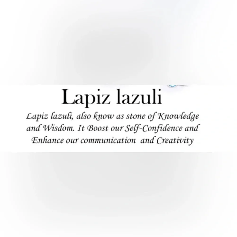 BBJ Lapis Lazuli Wrist wrap bracelet weaved in leather strips boho size OSFA Blue - Image 8