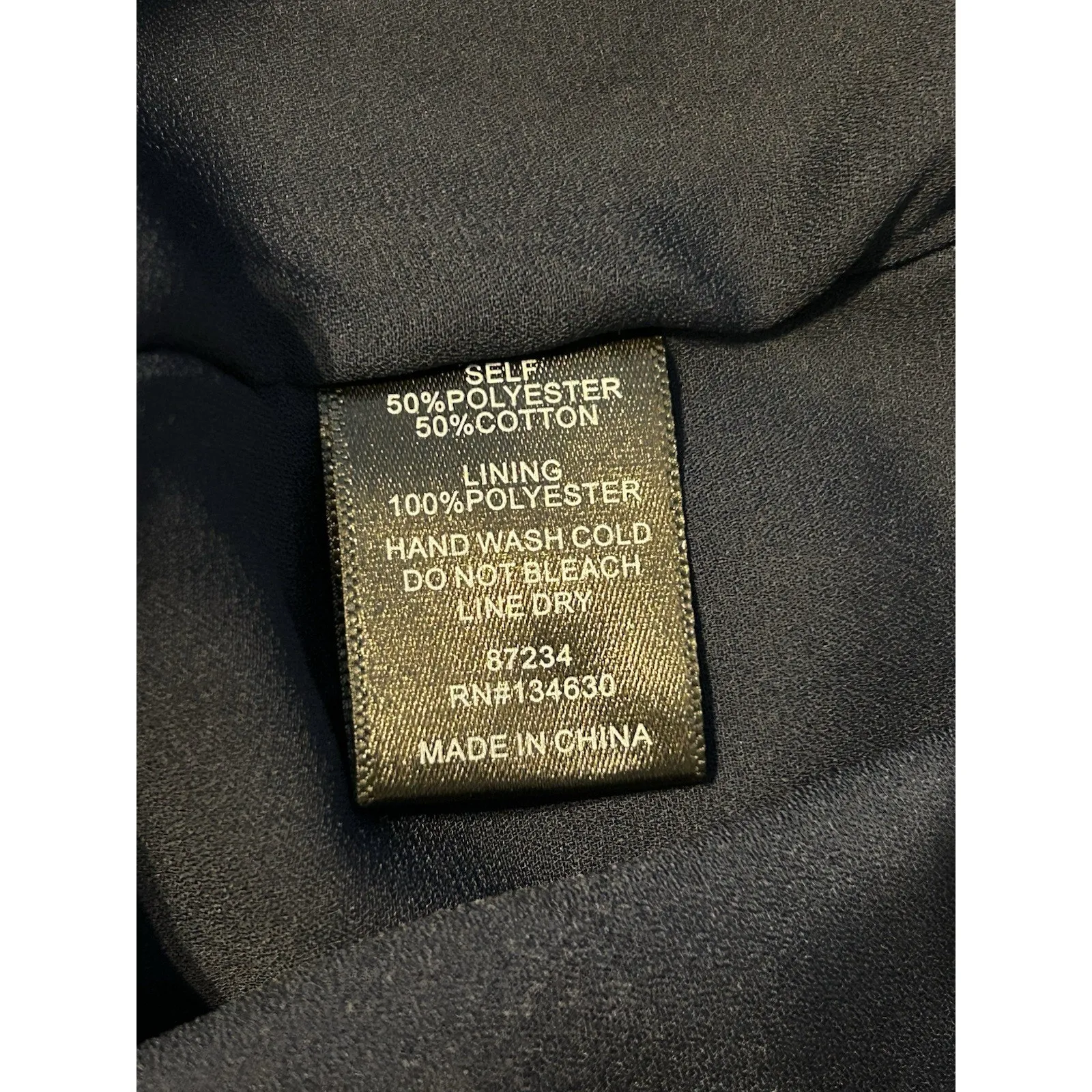 Sunday in Brooklyn Navy Blue Rose Gold Floral Embroidered Blouse XS Long Sleeve Pink - Image 6