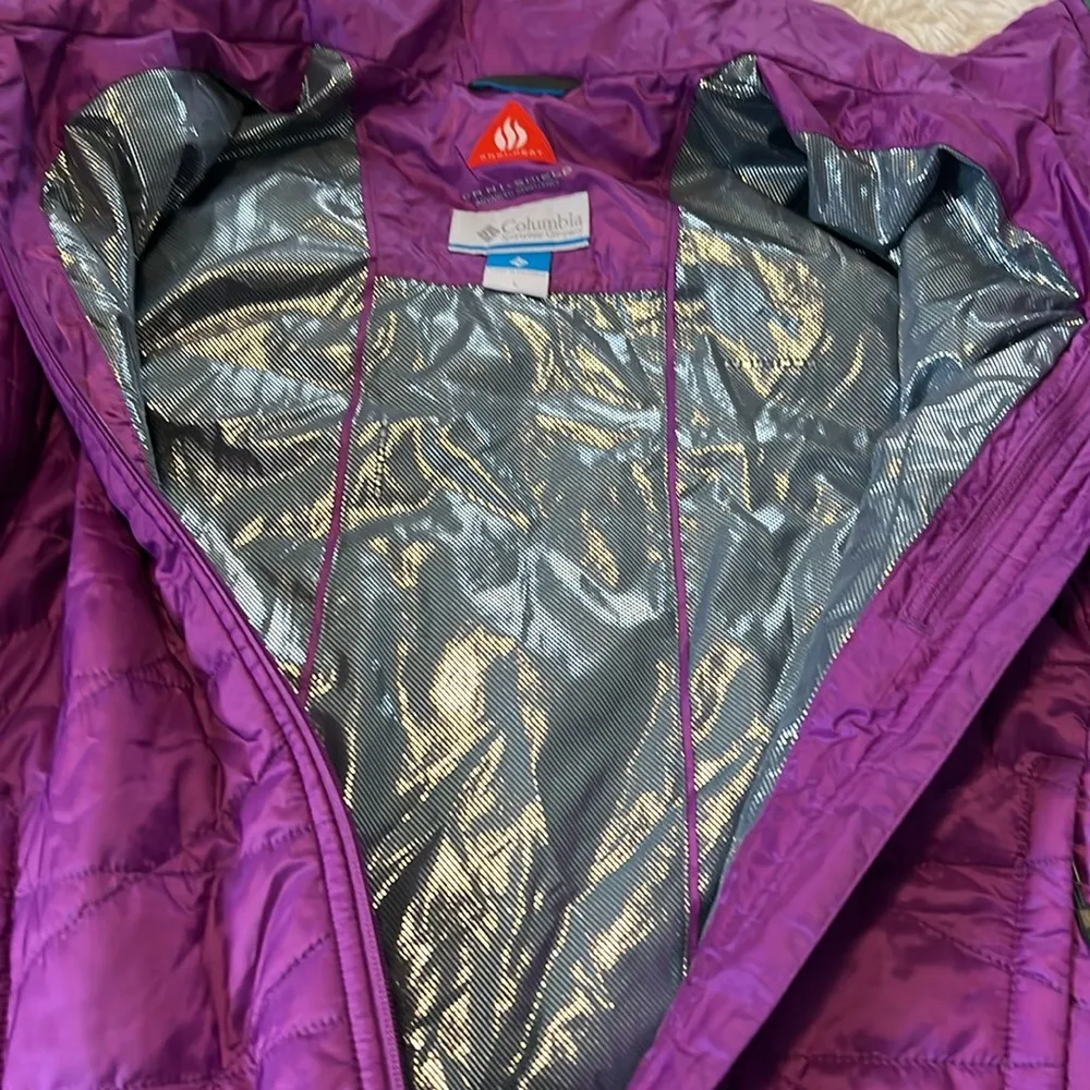 Omni Heat Coat Color Purple Size L EUC - Image 6