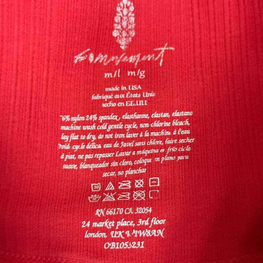 FP Movement Good Karma Leggings Bundle – Cherry Red & Black – M/L EUC Size M - Image 8