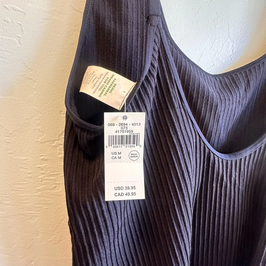 Aerie Black Ribbed Bodysuit - Image 3