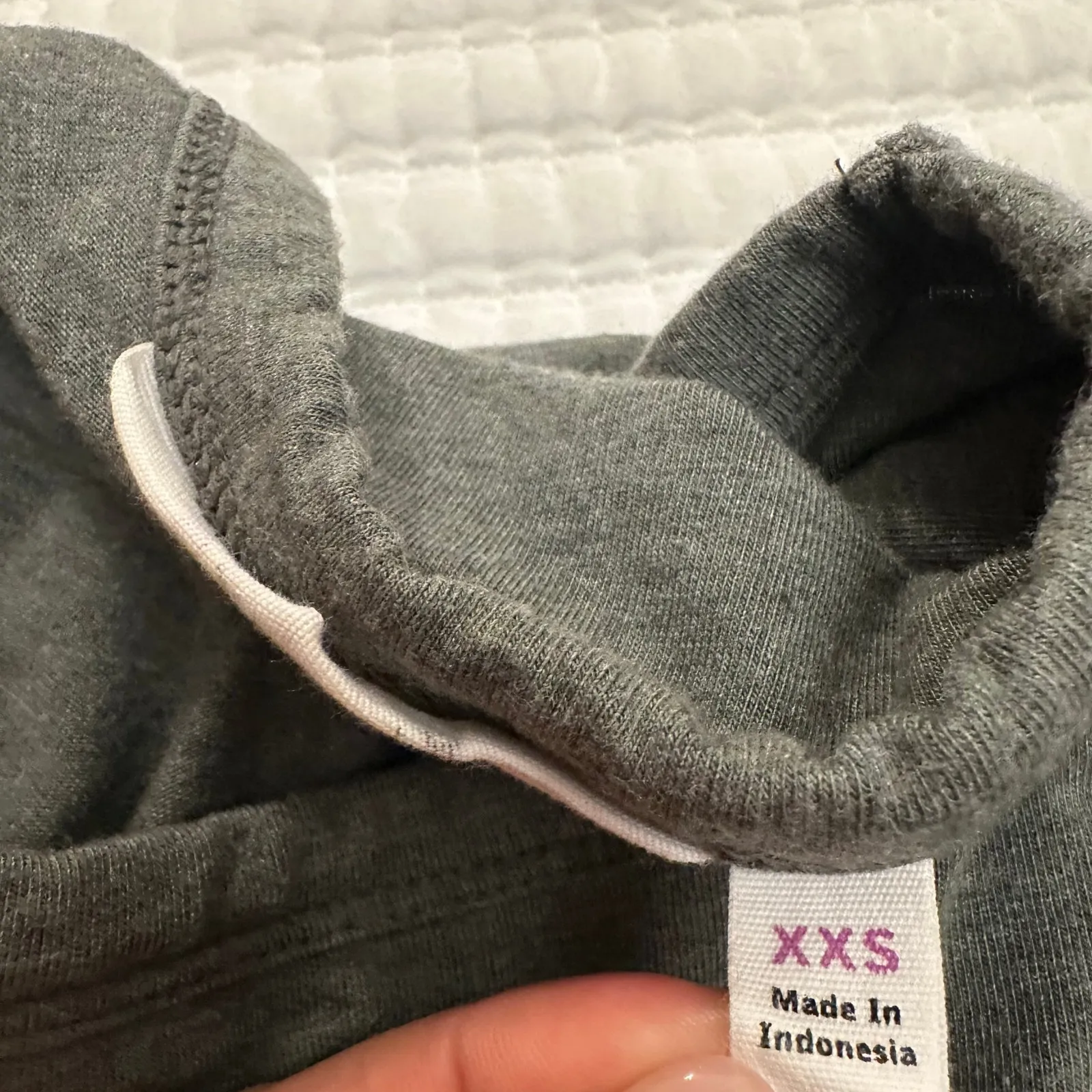 Athleta Dress sz XXS Olive Green Seeker Tee Short Sleeve Ruched Tulip Casual - Image 4