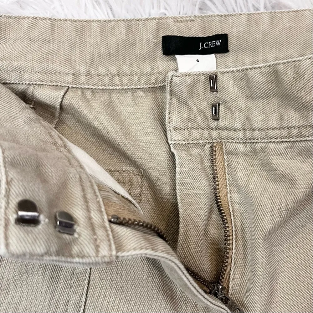 J. CREW Women’s Mid-Rise Front Seam Wide Leg Khaki Pants 6 - Image 10