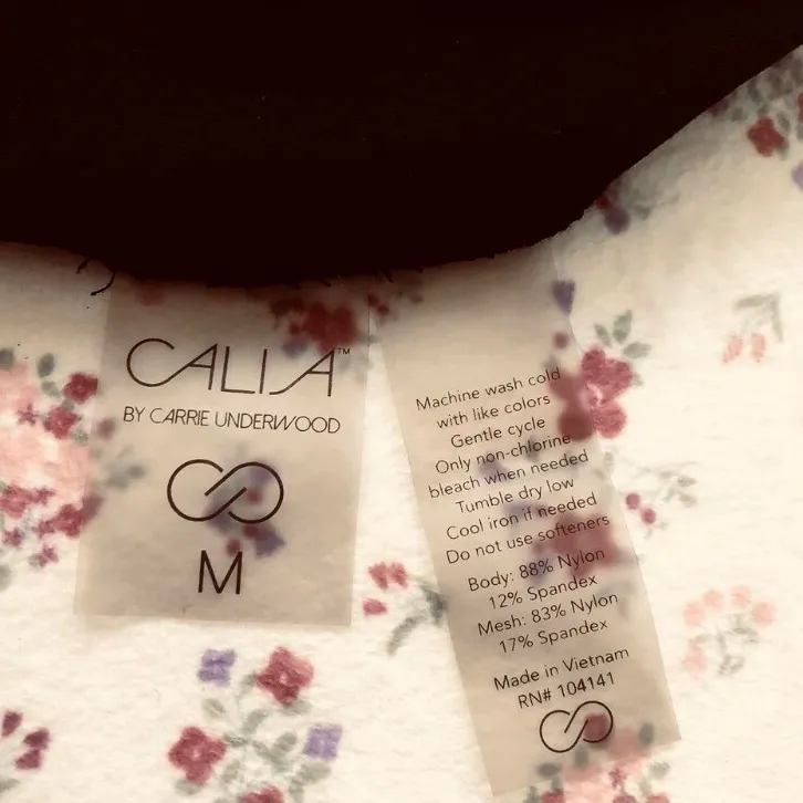 CALIA Stay The Path Cropped Mesh Capri Leggings Pockets Black Women Size M. Size M - Image 9