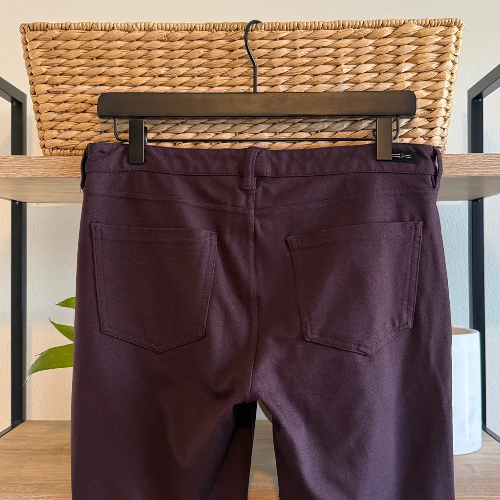 Liverpool Mid-Rise Madonna Aubergine Ponte Knit Jegging Legging Pants, 8 / 29 - Image 5