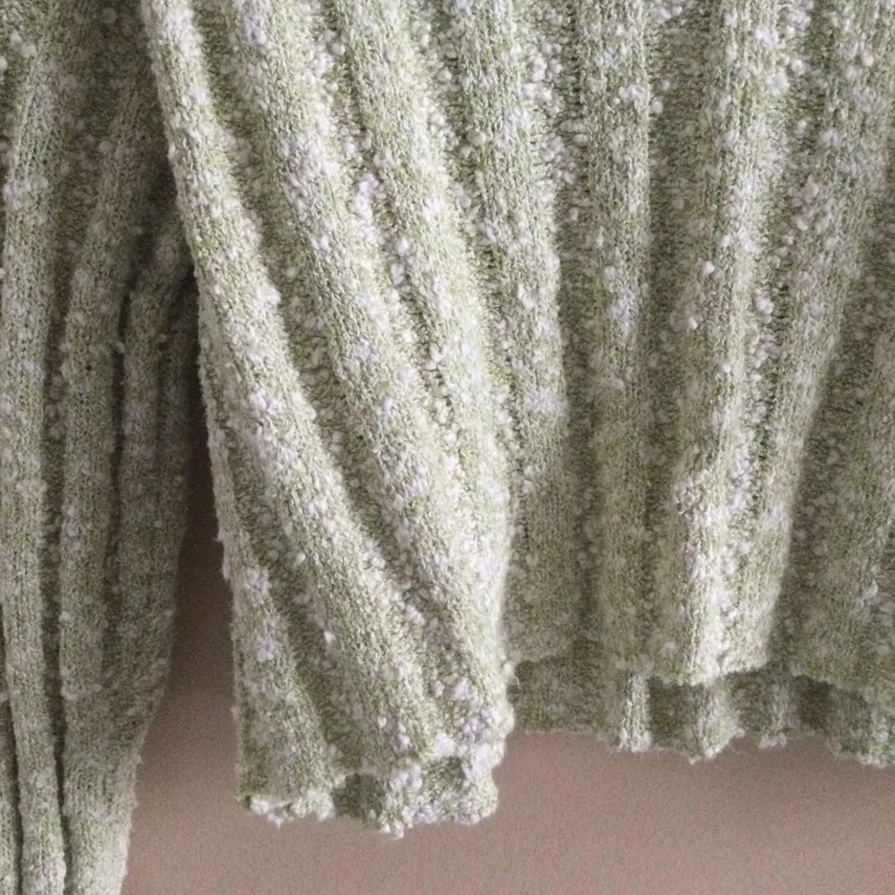 light green pastel cropped sweater! - Image 3