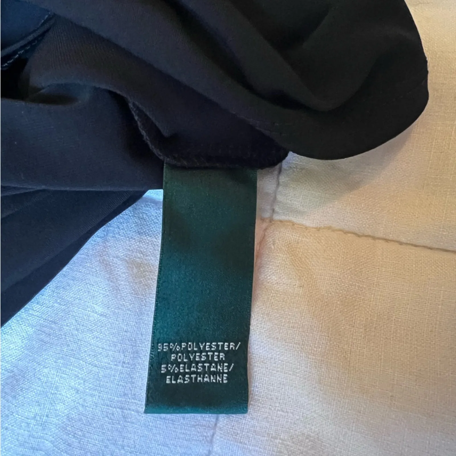 LRL Black Wrap Effect Cowl Neck Elegant Black Midi Dress Classic Holiday - 6 - Image 10