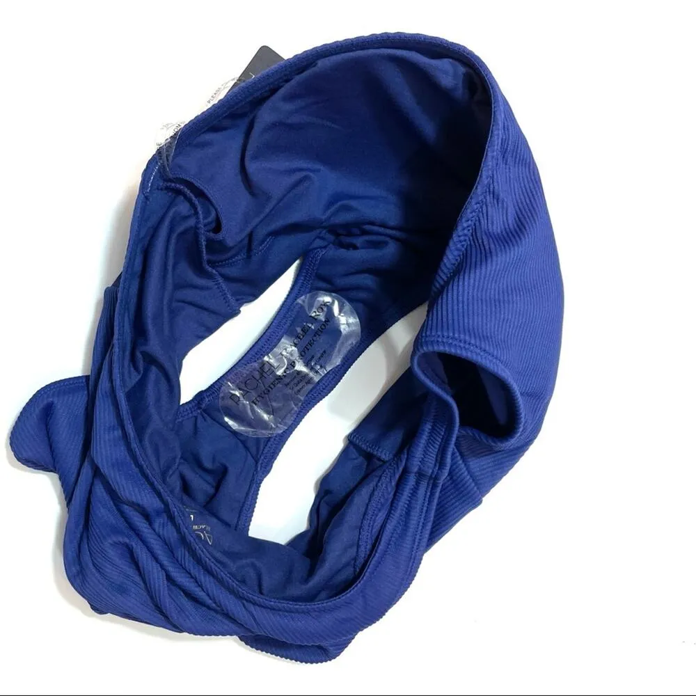 Rachel Roy Women's Shoulder One Piece Swimsuit Blue Size L - Image 7