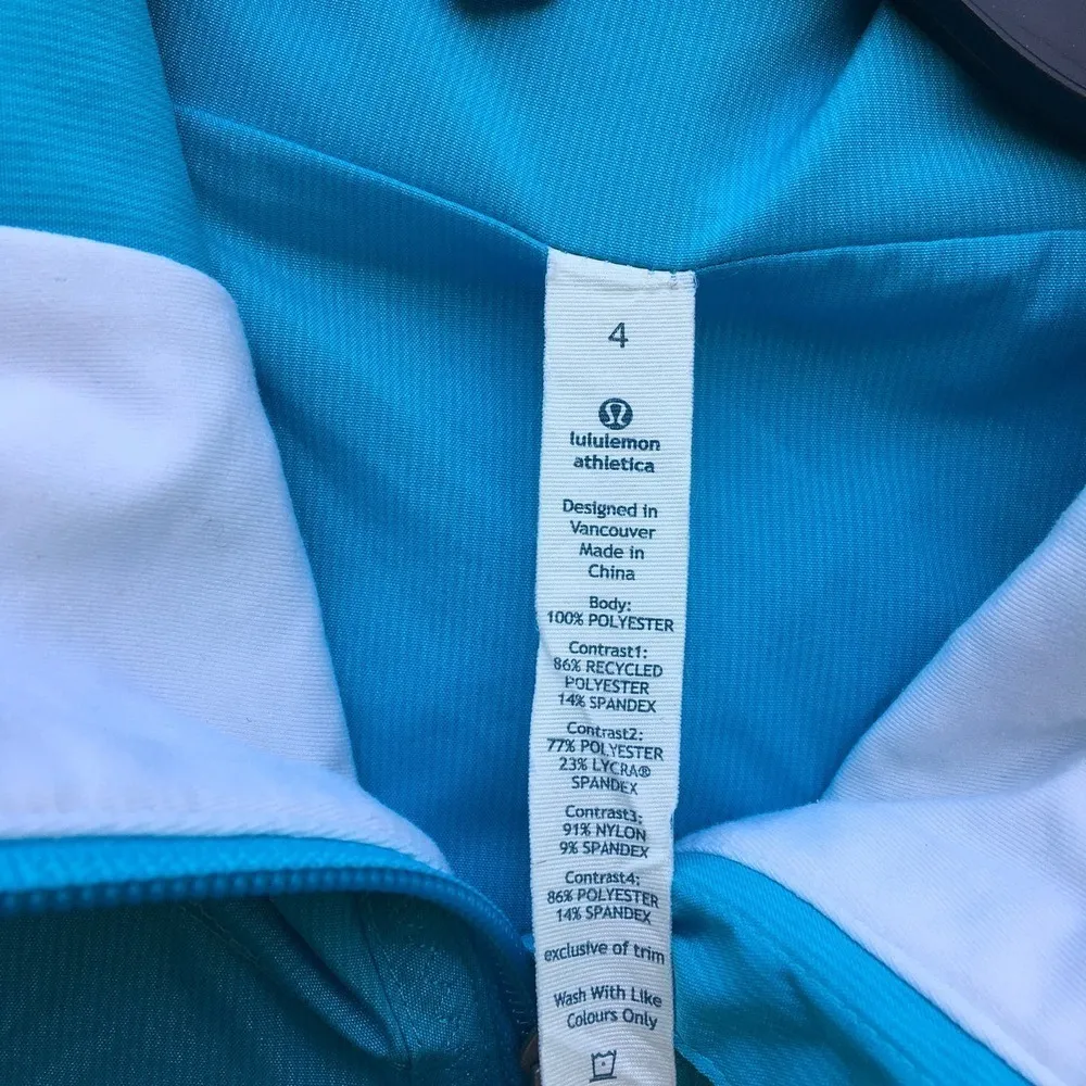 Lululemon Women Size 4 Track Attack Blue Jacket - Image 5