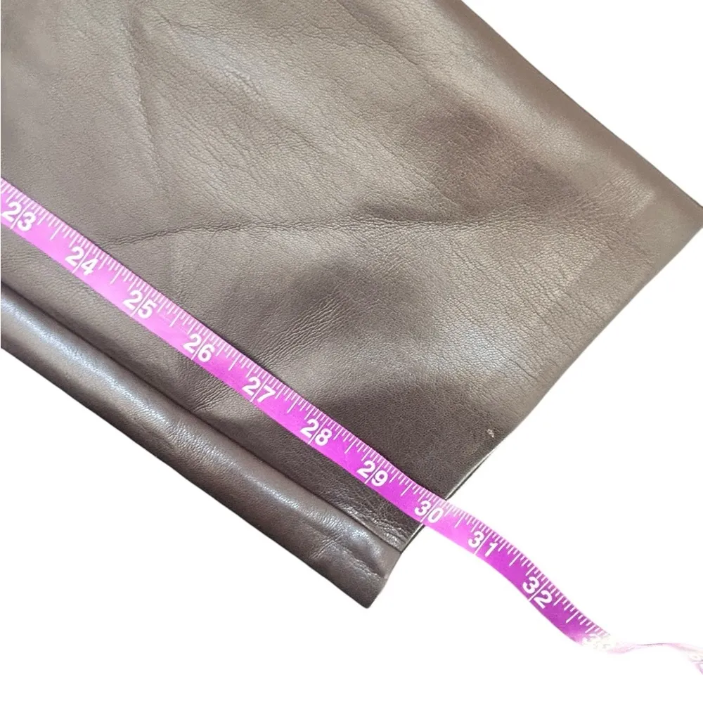 Aritzia Wilfred The Melina Faux Leather Pants Women’s 2 Chocolate Brown Straight - Image 5