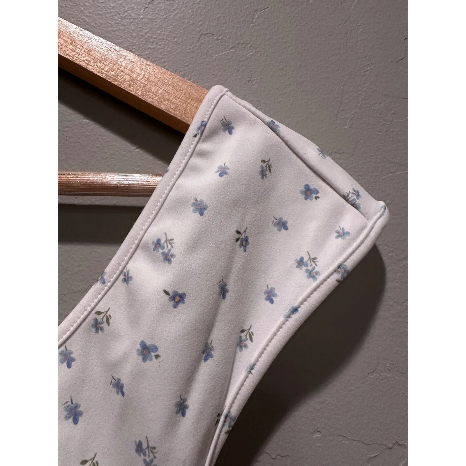 My Mum Made It Blue Wishes Floral Cap Sleeve Dip Back Bodysuit Size XS NWT - Image 8