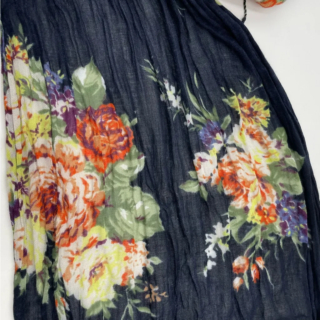 Gauzy Scarves Set of 5 Mixed Long Infinity Paisley‎ Fringe Raw Edge Floral Plaid Purple - Image 13