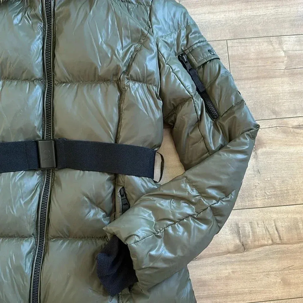 S13 Chalet Belted Faux Fur Trim Down - Image 6