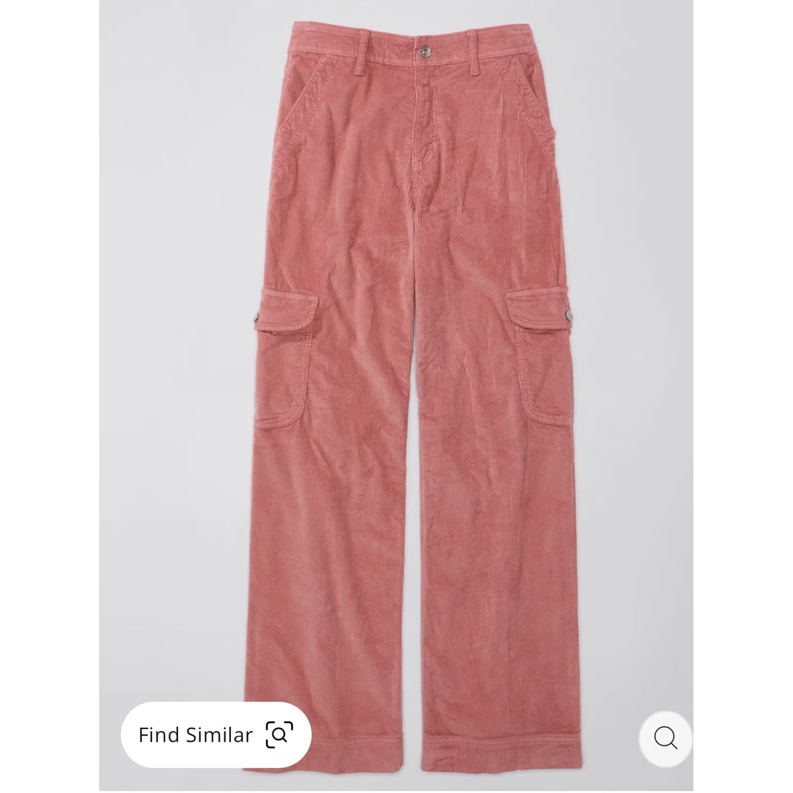 AE sz 16 Dreamy Drape Stretch Corduroy Super High-Waisted Baggy Wide-Leg Pant - Image 5