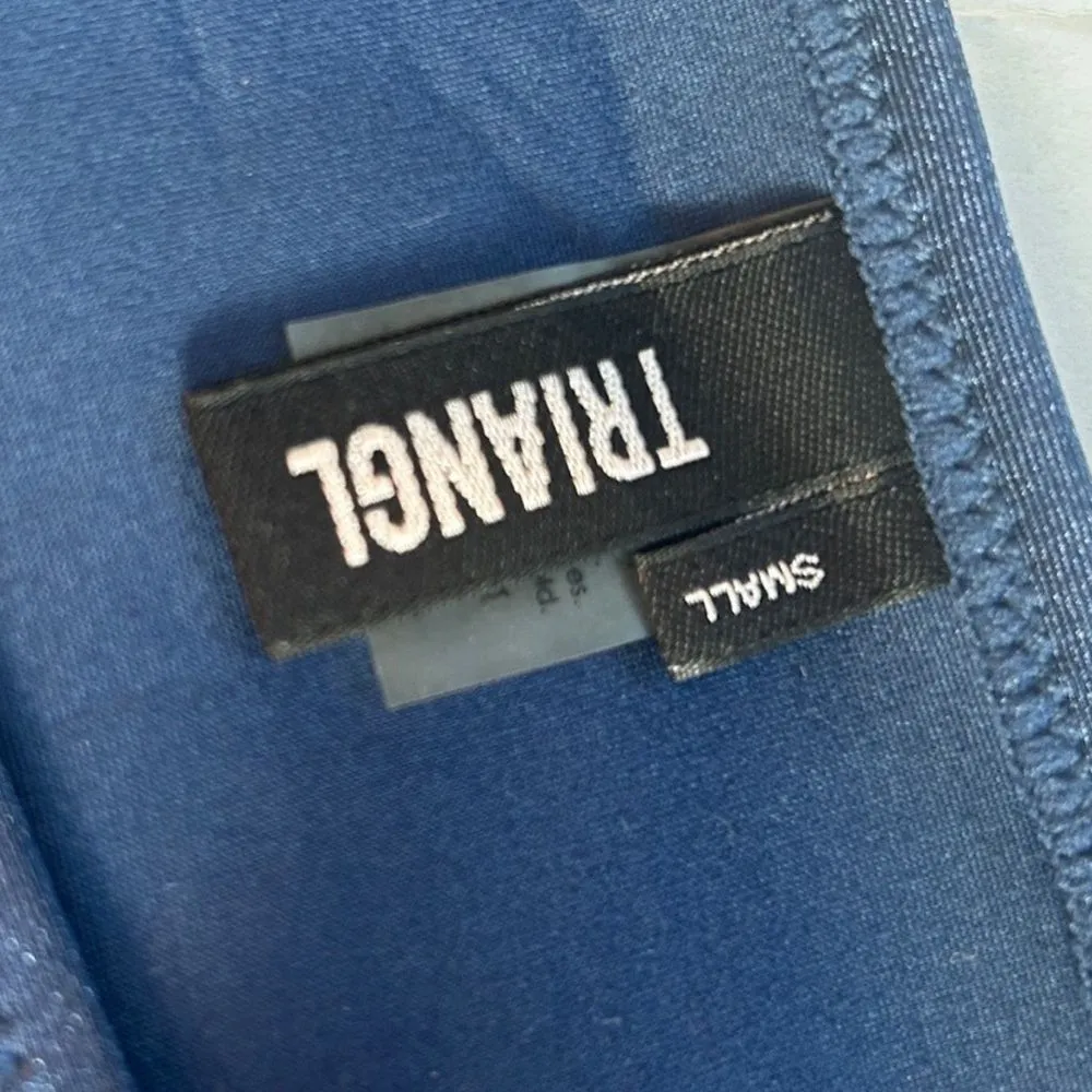 NWOT Triangl Billie Neoprene Bikini Bottom in Into the Night Navy Blue Sz S - Image 4