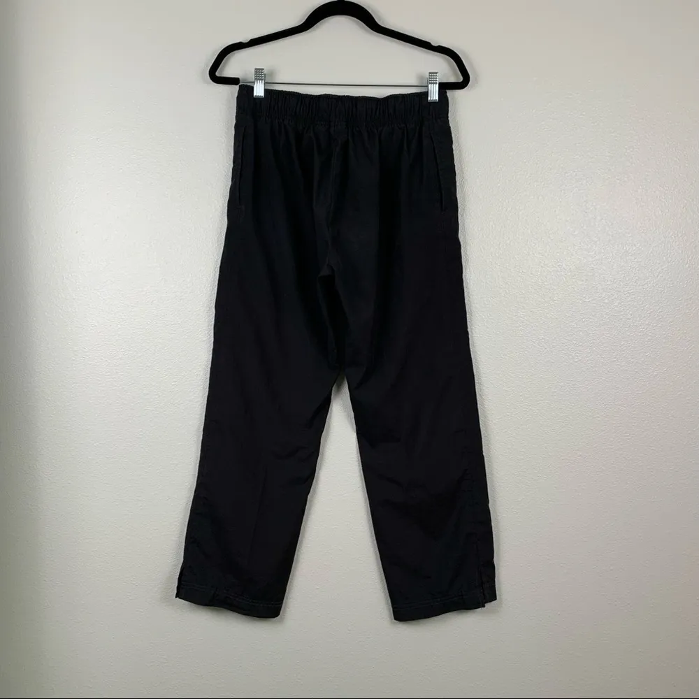 NIKE Womens Polyester‎ Track Pants Drawstring Black - Image 6