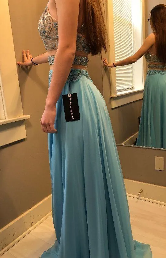 Tiffany Blue Prom Dress - Image 4
