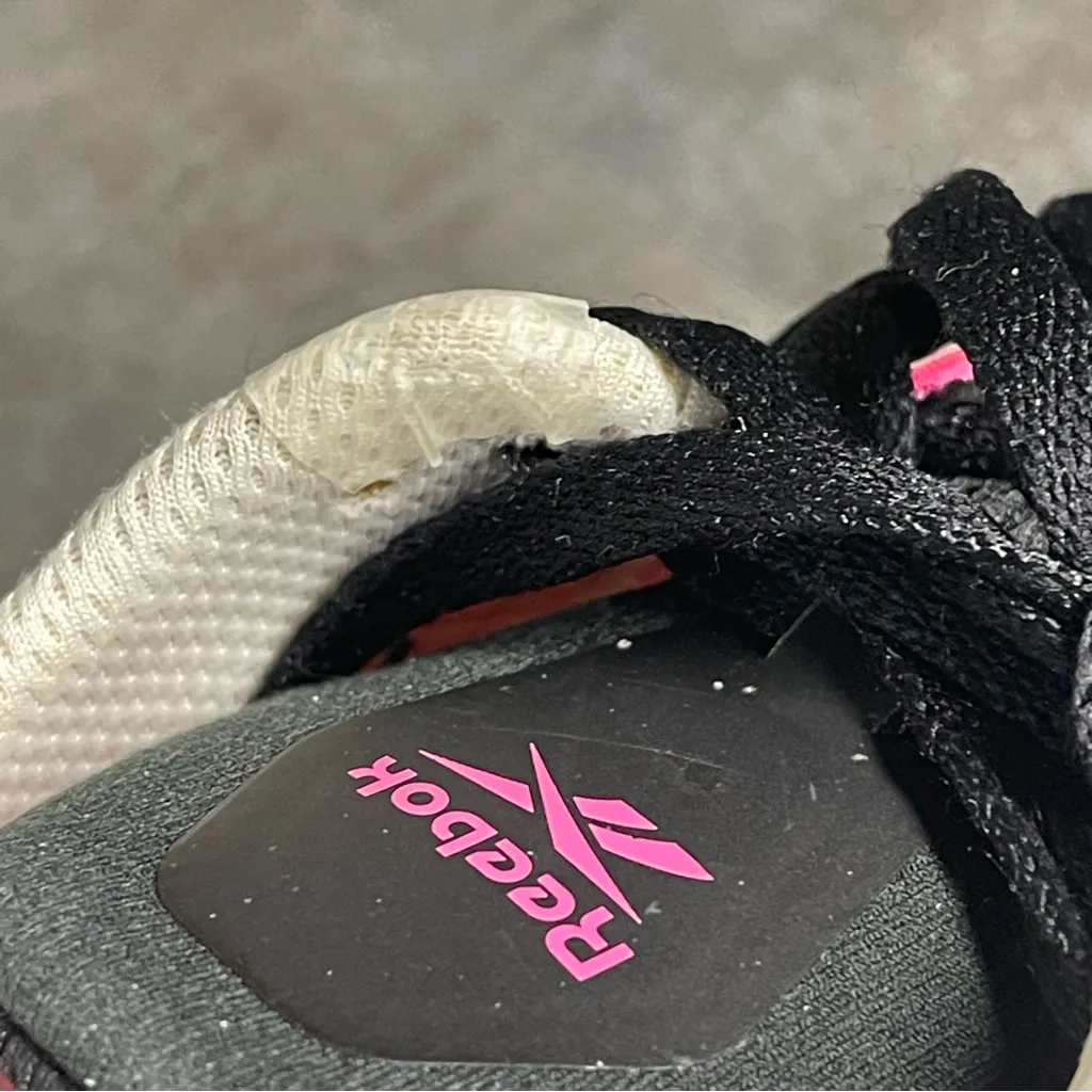 Reebok Floatzig 1 Running Shoes White/Pink/Black Women's Size 9.5 - Image 6