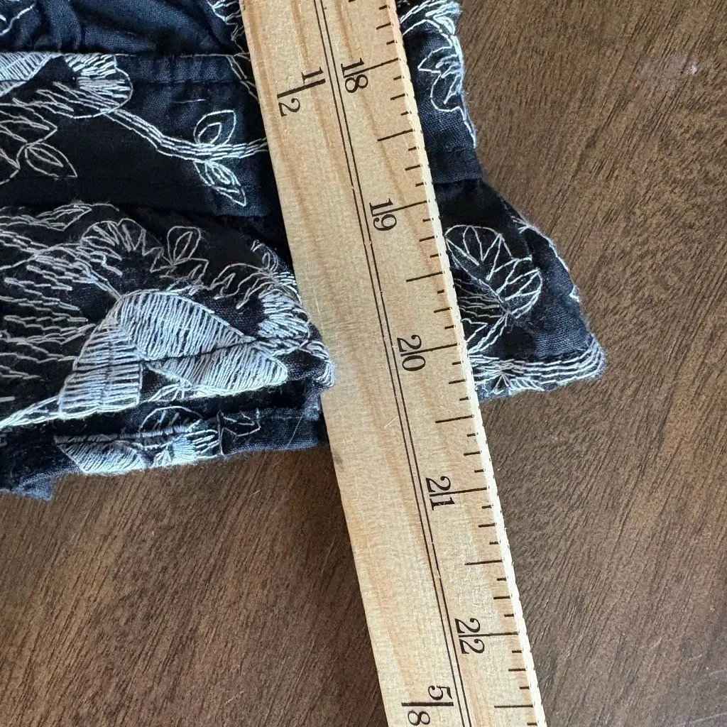 Anthropologie Kindred Cotton Embroidered Floral Henley Popover Size L Top Boho - Image 8