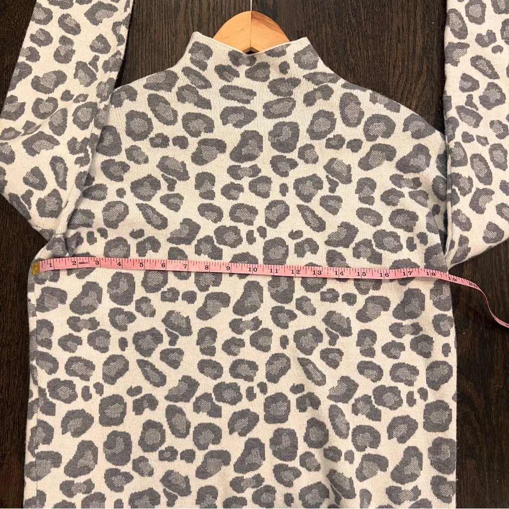 Tahari Snow Leopard High Neck Sweater - Image 8