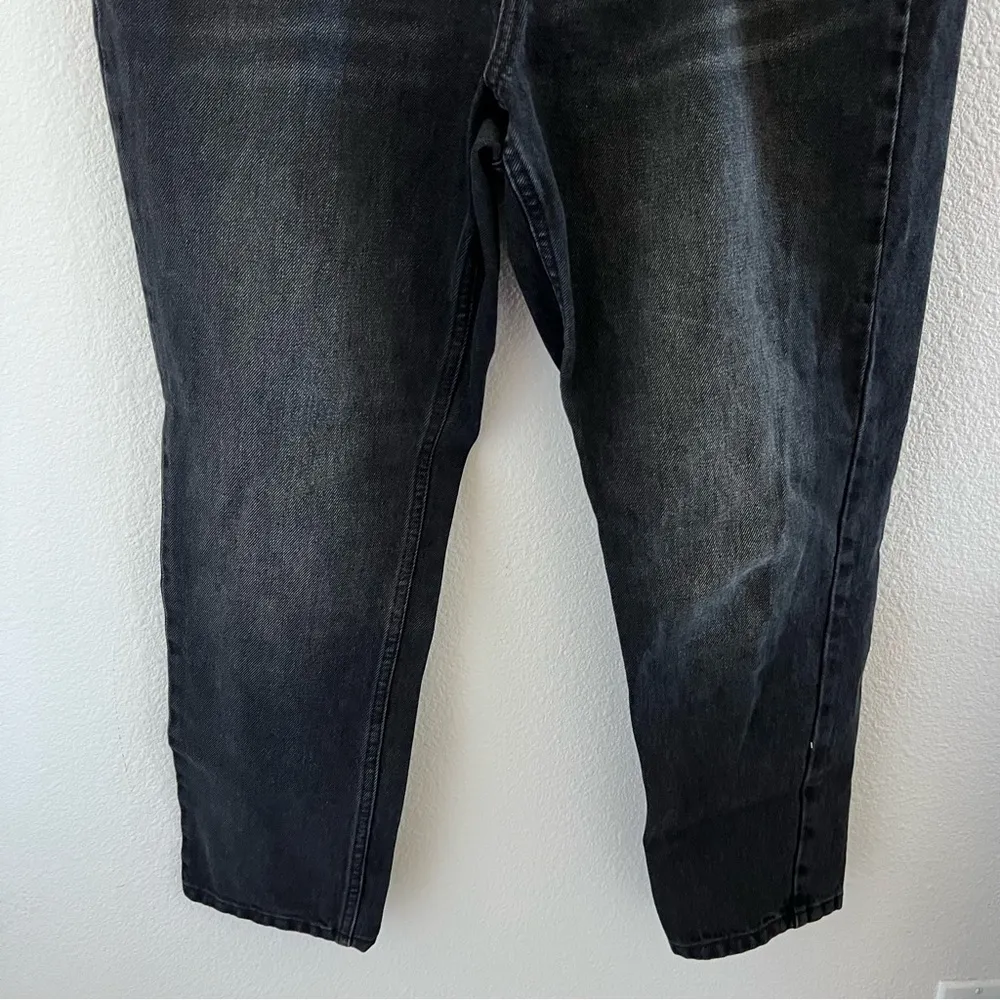 TopShop Mom Jeans Black Wash W32 to Fit L 30 - Image 2