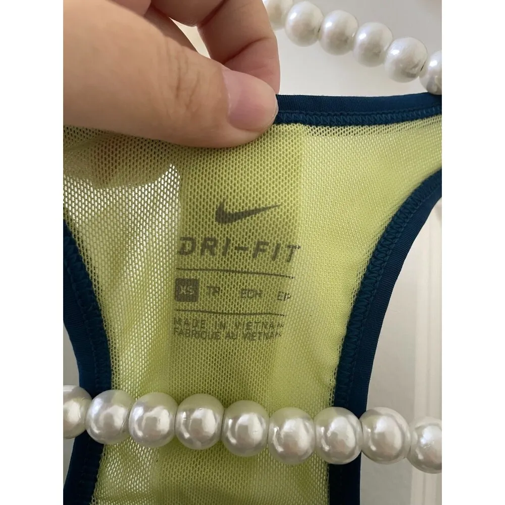 Nike Logo Dri-FIT Racerback Mid-Impact Medium Support XS Sports Bra CJ0796 - Image 2