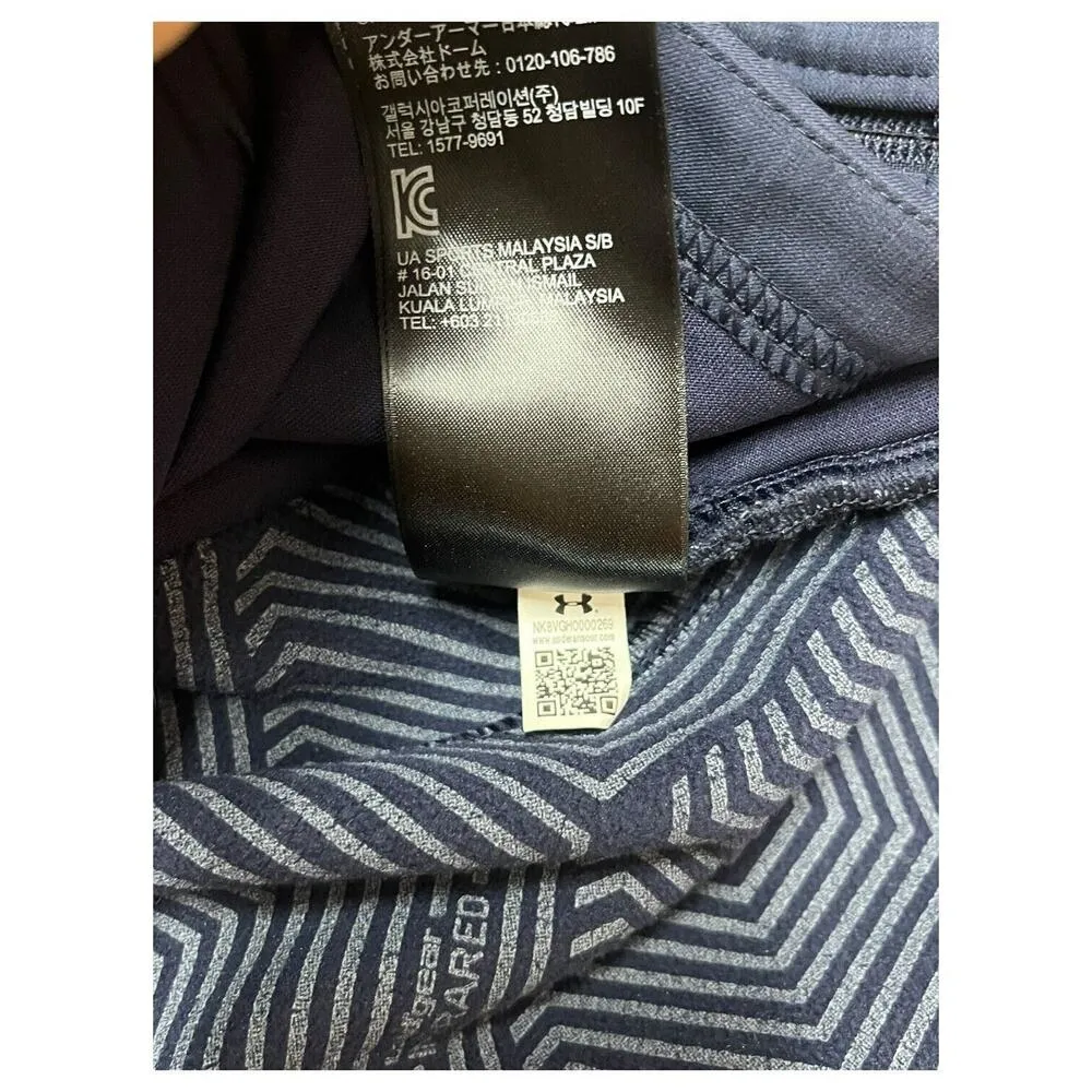 Under Armour Jacket Womens XS Loose ColdGear Pockets Full Zip Hoodie Sporty Blue - Image 10