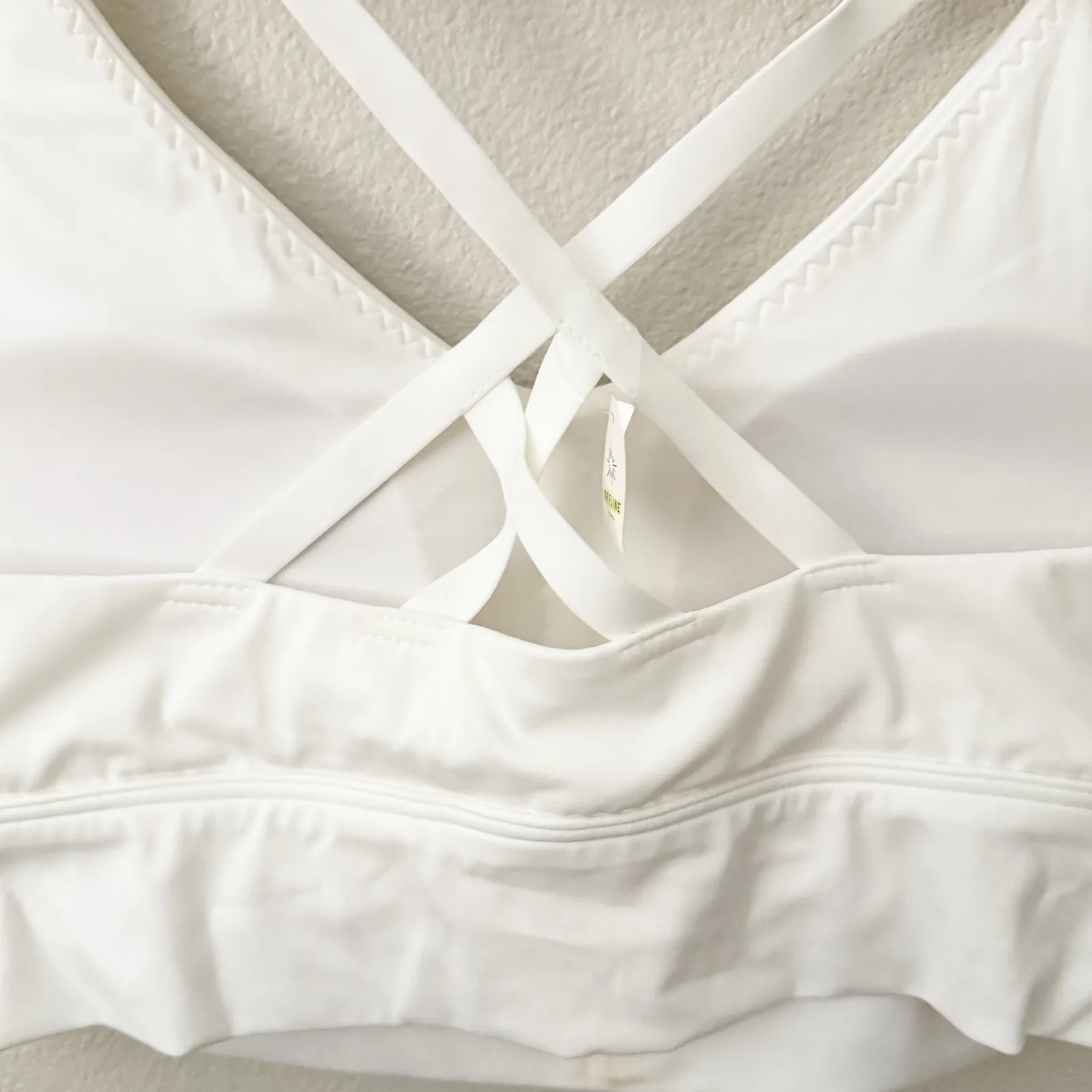 OFFLINE BY AERIE | NWT Real Me Strappy Back Sports Bra White Padded | Size XXL - Image 5