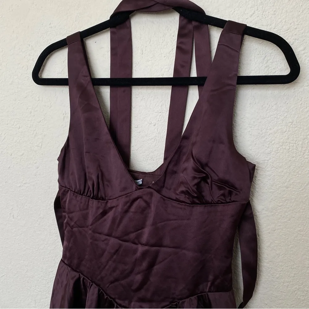 HOUSE OF CB 'Shiema' Rich Brown‎ Mini Dress NWOT size XS regular length - Image 9