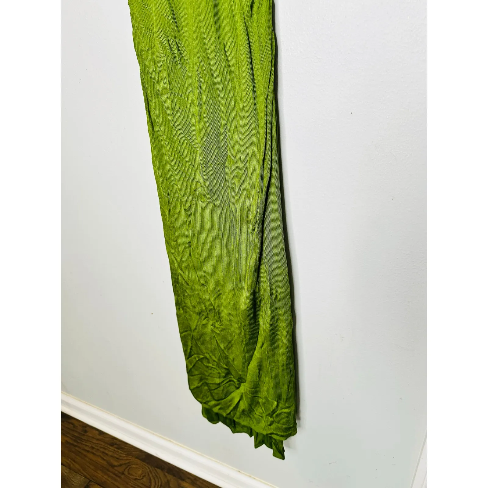 ATLEIN Green Crewneck Sleeveless Knit Midi Layered Bodycon Sheath Dress Size XS - Image 5