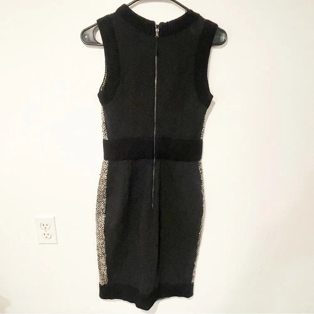 Dolce & Gabbana D&G Size 38 Classic Knitted Tweed Pencil Dress Lana Wool Blend - Image 8