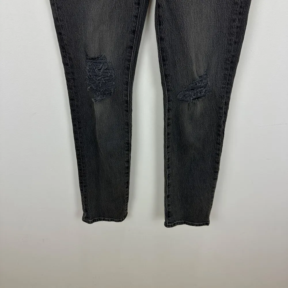 Madewell The Tall Perfect Vintage Jean Bartlett Wash Black Ripped US 24 NWT - Image 12
