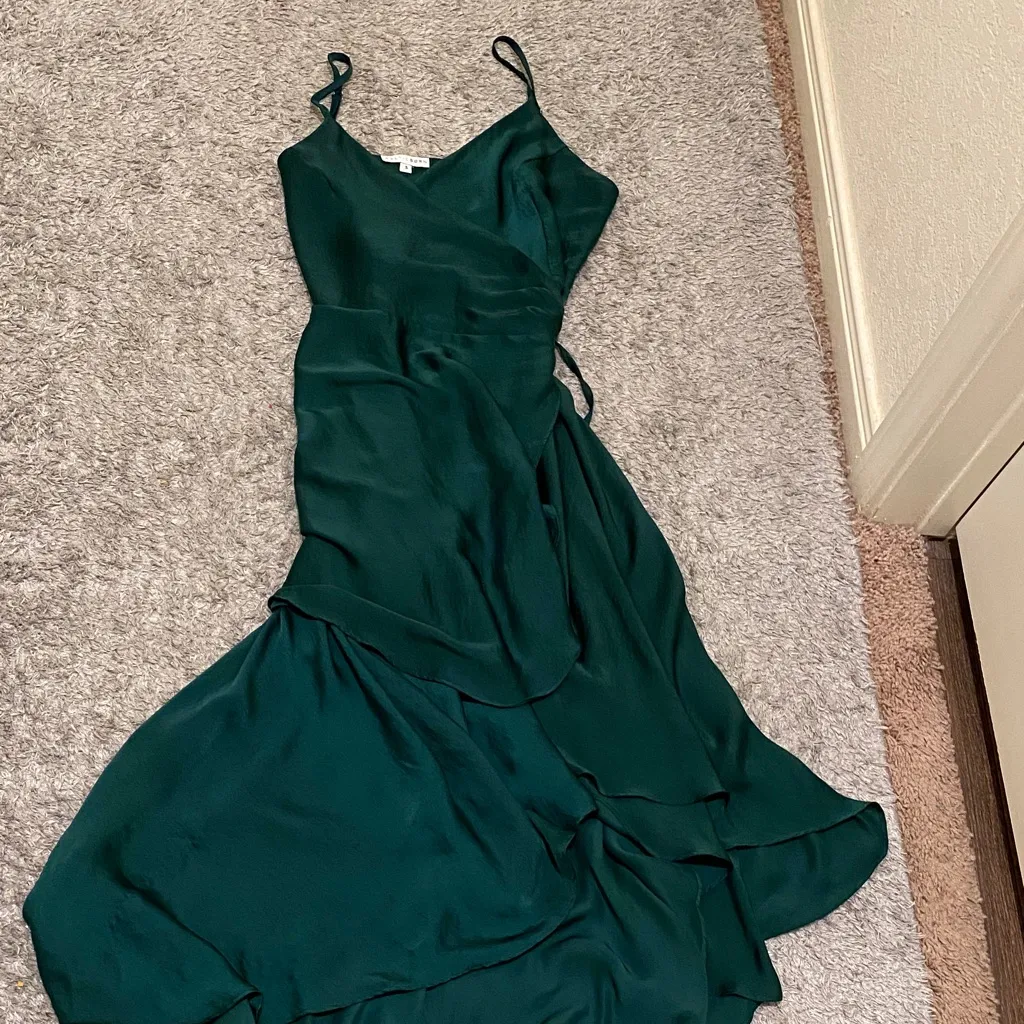 Baltic Born Asymmetrical Emerald Dress - Image 2