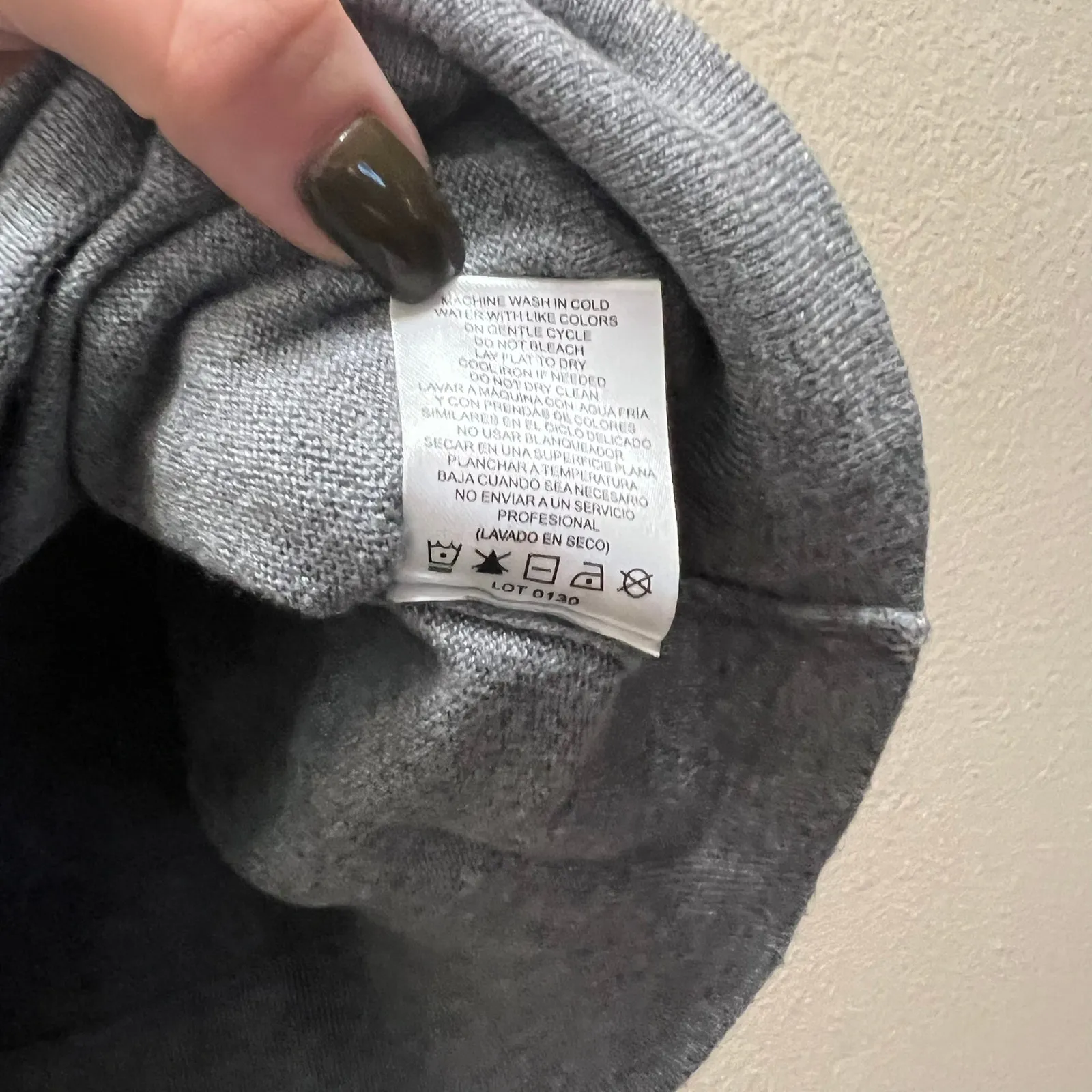 Hilary Radley Sweatshirt Hoodie Gray Cotton Long Sleeve Pullover Sweater Sz M - Image 7