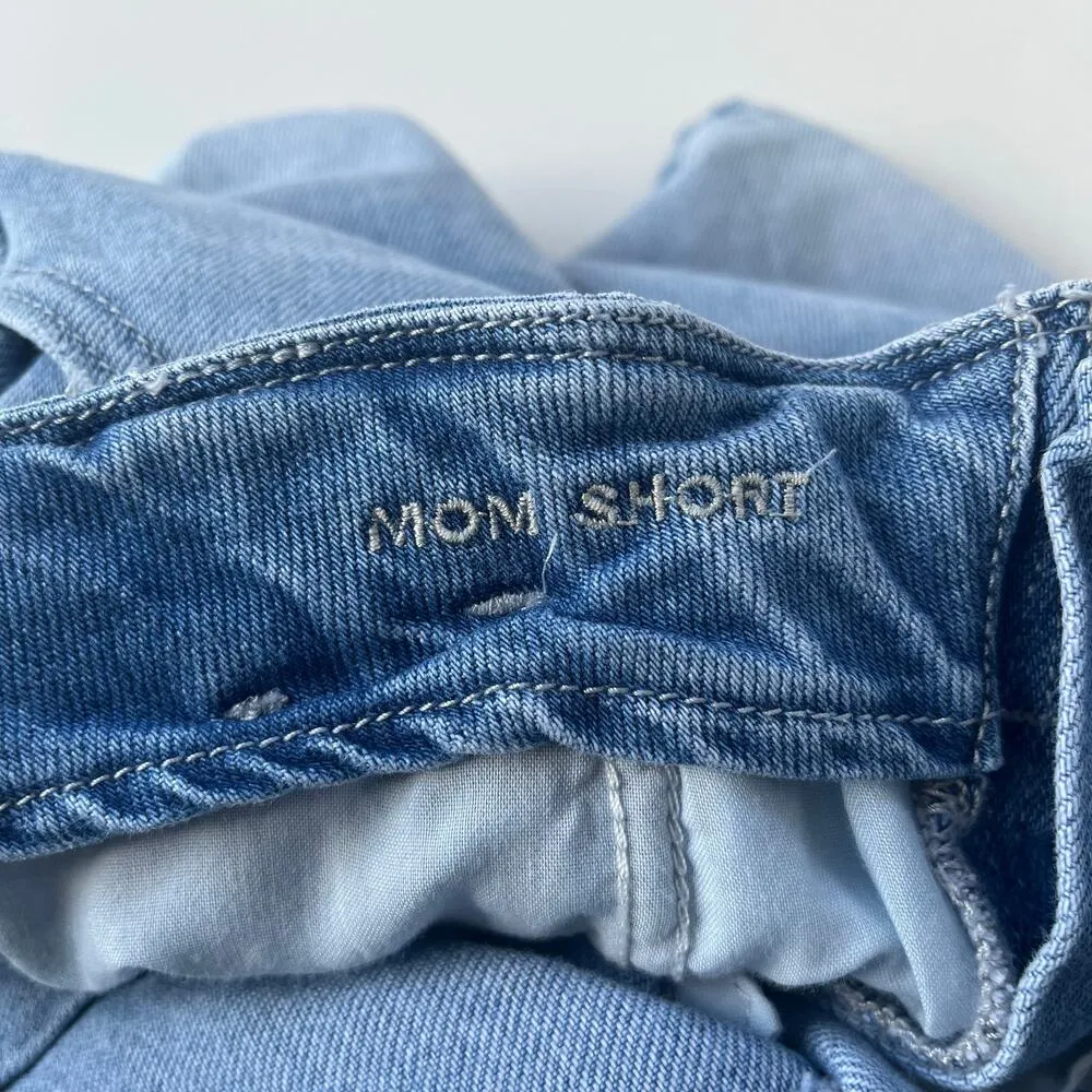 American Eagle Mom's Jean Shorts Womens Size 8 Button Fly Denim Hi Rise Preppy - Image 9