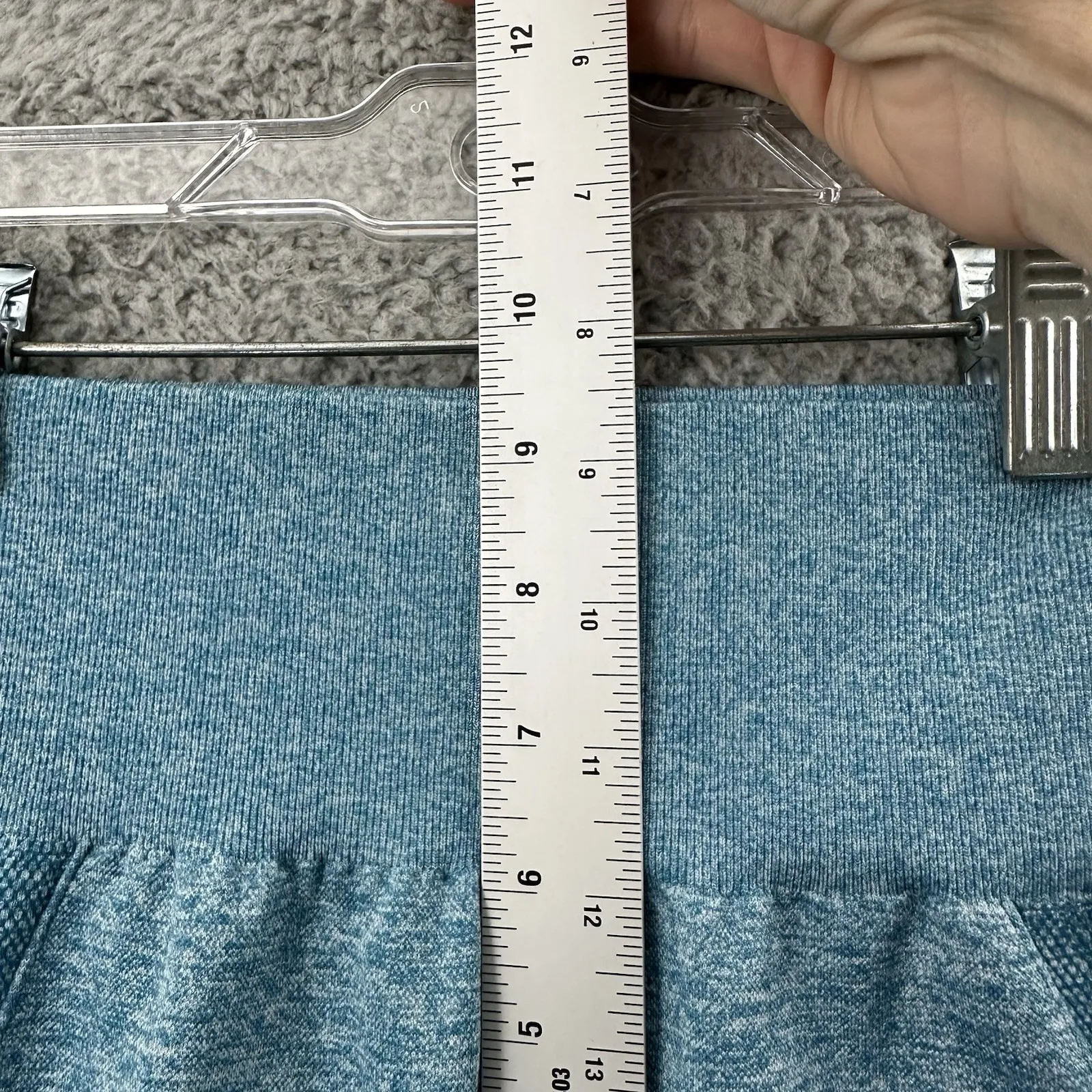 NWT‎ Gymshark Flex Cycling Shorts 7" Hydro Teal Blue Athletic Biker Gym Women XS - Image 7