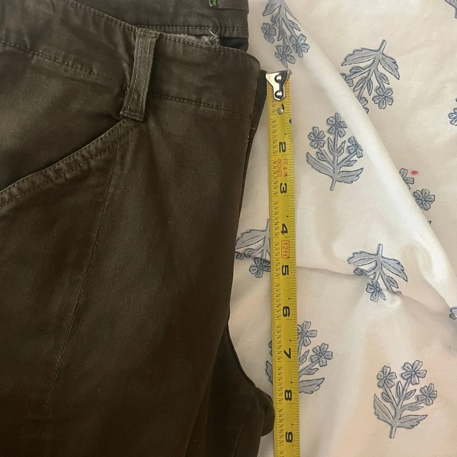 J Brand Houlihan Skinny Ankle Cargo Pants Y2K Utility Women Olive Green 27 - Image 11