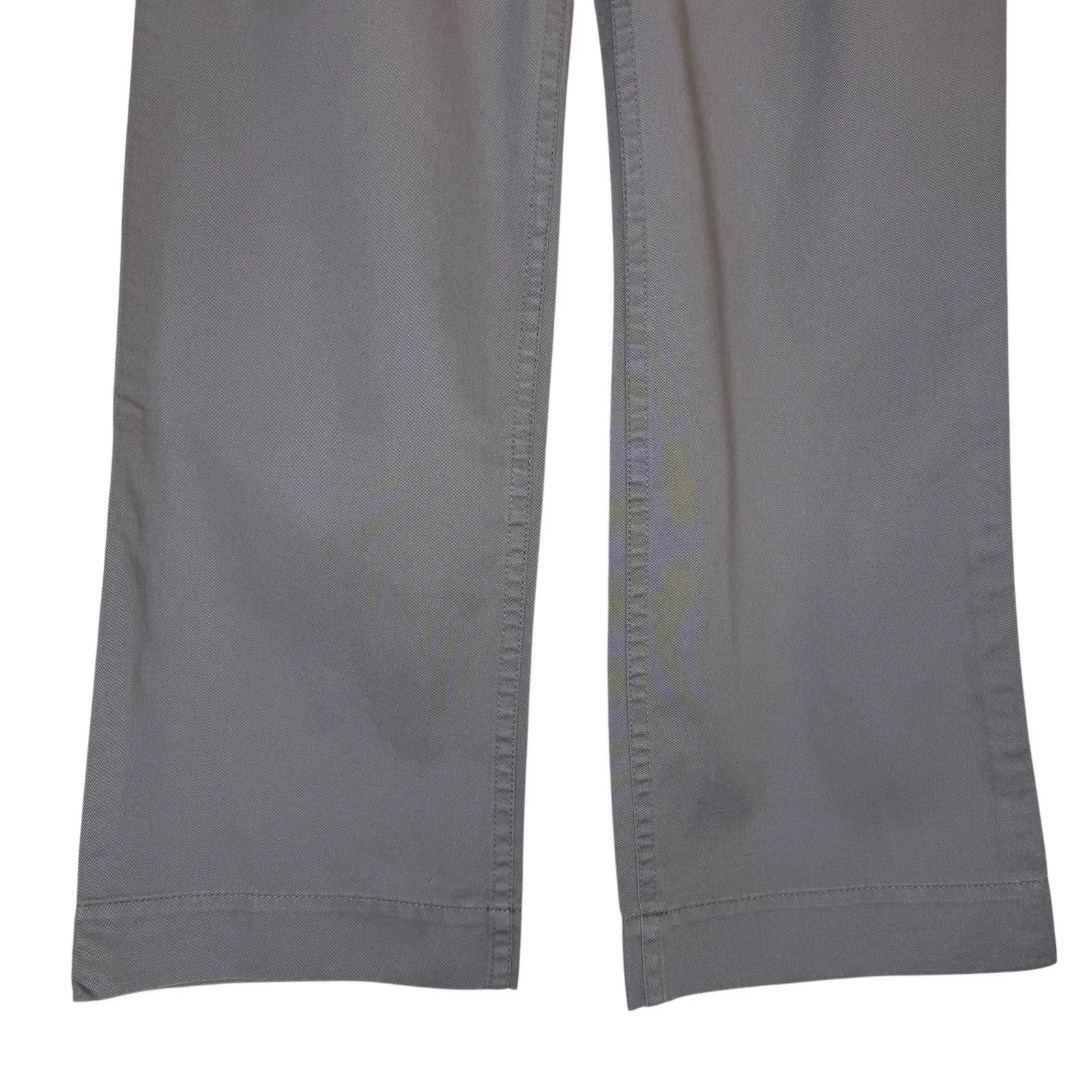 NWT‎ J.CREW Chino Classic Twill Weathered Broken In Gray 4R Wide Leg Pants - Image 4