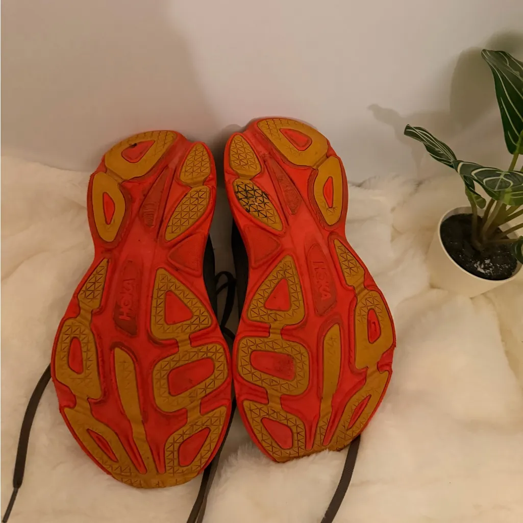 Hoka Black and Red Athletic Shoes - Image 10