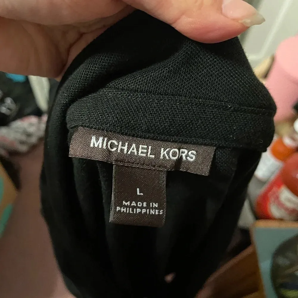 MICHAEL KORS BLACK JERSEY KNIT BLAZER - Image 3